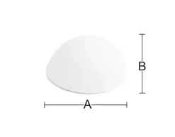 Habo Dørstoppere|dørstopper plast 9,5 x Ø40 mm 2 stk. Hvid