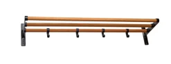 Habo Knager & Knagerækker|Hylder|Elegant hattehylde 60 x 18,5 x 27 cm sort/eg