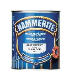 Hammerite Metalmaling Udendørs|Træ- & Metalmaling|metalmaling glat effekt 750 ml Hvid