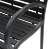 Sunlife® Sæsonafslutning|Havebænke|Havebænk Amsterdam sort 125 x 60 cm -