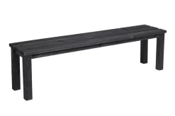 Sæsonafslutning|Havebænke|Havebænk Kansas 150x33x42 cm i sortmalet fyrretræ