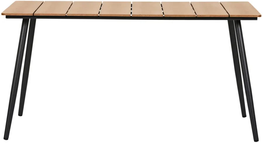 Sunlife® Sæsonafslutning|Haveborde|Havebord Beijing sort/teak 148 x 85 cm - Teak/sort