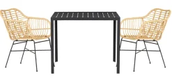 Sunlife® Sæsonafslutning|Haveborde|Havebord Havanna 90x90 cm i aluminium og nonwood -
