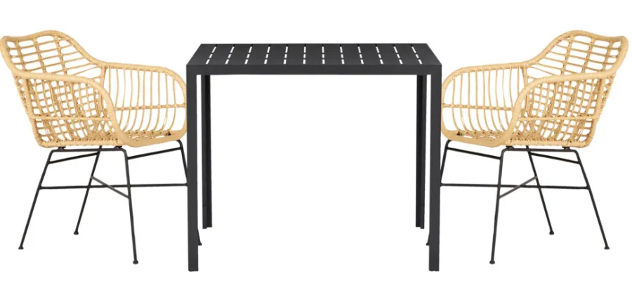 Sunlife® Sæsonafslutning|Haveborde|Havebord Havanna 90x90 cm i aluminium og nonwood -