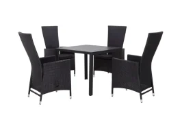Sunlife® Sæsonafslutning|Haveborde|Havebord Havanna 90x90 cm i aluminium og nonwood -