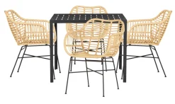 Sunlife® Sæsonafslutning|Haveborde|Havebord Havanna 90x90 cm i aluminium og nonwood -