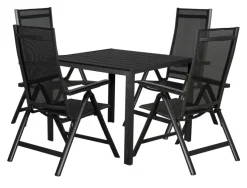 Sunlife® Sæsonafslutning|Haveborde|Havebord Havanna 90x90 cm i aluminium og nonwood -