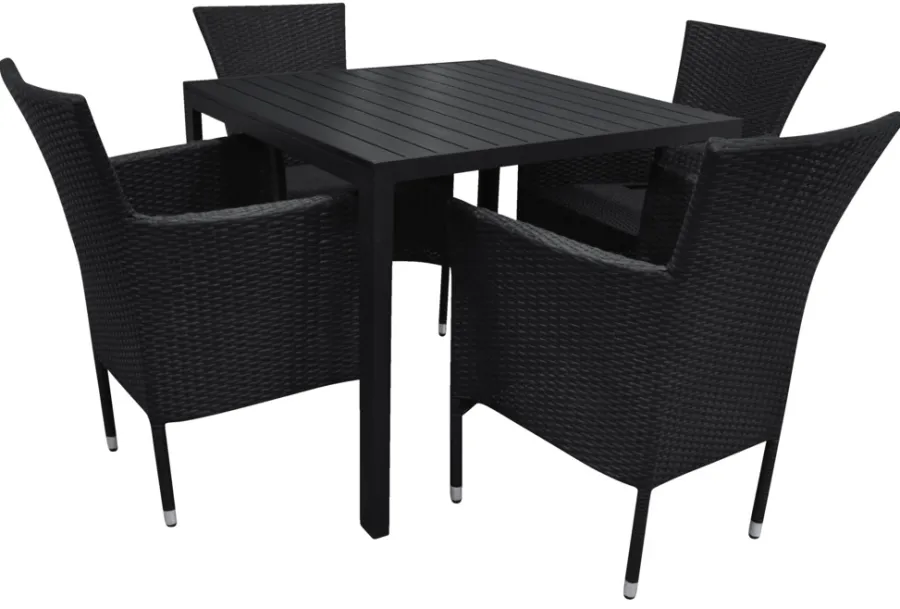 Sunlife® Sæsonafslutning|Haveborde|Havebord Havanna 90x90 cm i aluminium og nonwood -