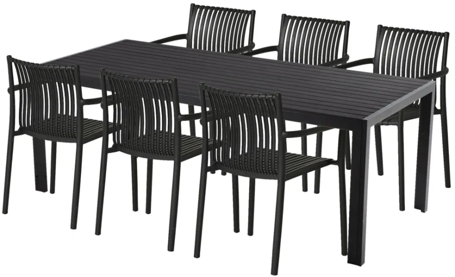 Sunlife® Sæsonafslutning|Haveborde|Havebord Havanna 205 x 90 cm i aluminium og nonwood -
