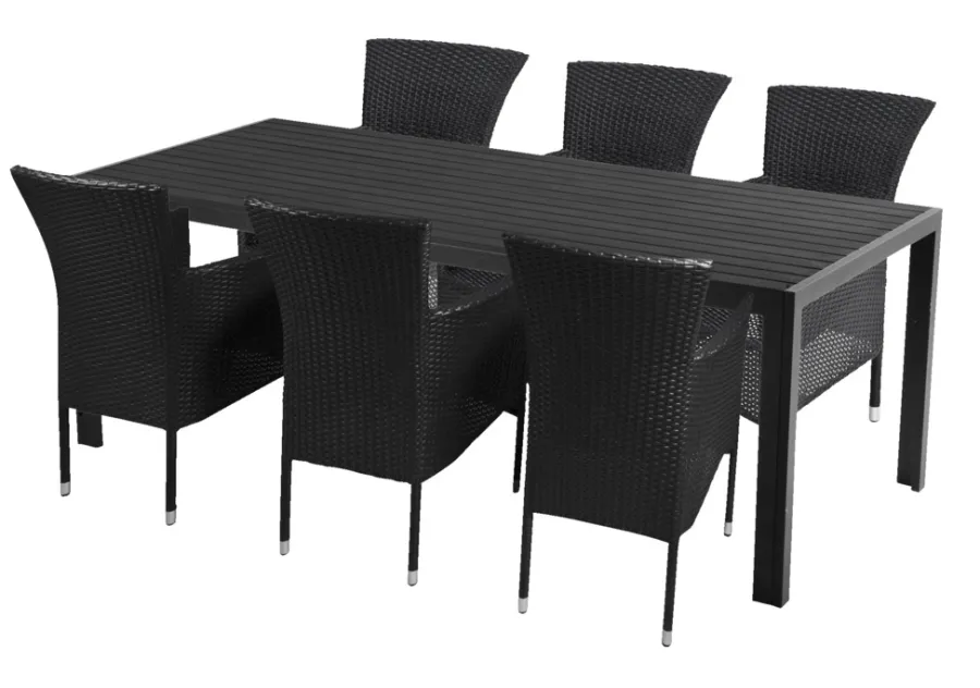 Sunlife® Sæsonafslutning|Haveborde|Havebord Havanna 205 x 90 cm i aluminium og nonwood -