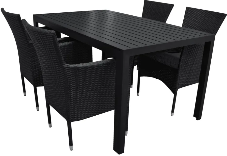 Sunlife® Sæsonafslutning|Haveborde|Havebord Havanna 150 x 90 cm i aluminium og nonwood -