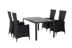 Sunlife® Sæsonafslutning|Haveborde|Havebord Havanna 150 x 90 cm i aluminium og nonwood -