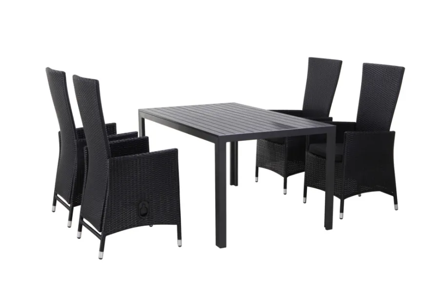 Sunlife® Sæsonafslutning|Haveborde|Havebord Havanna 150 x 90 cm i aluminium og nonwood -