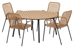 Sunlife® Sæsonafslutning|Haveborde|Havebord Nebraska stål/nonwood Ø150 cm -