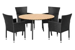 Sunlife® Sæsonafslutning|Haveborde|Havebord Nebraska stål/nonwood Ø150 cm -