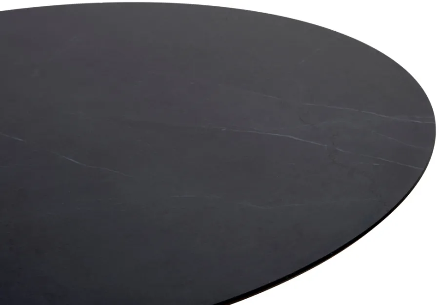 Envy Haveborde|Havebord Slate Ø110 cm - Sort/skiferlook