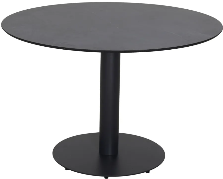 Envy Haveborde|Havebord Slate Ø110 cm - Sort/skiferlook