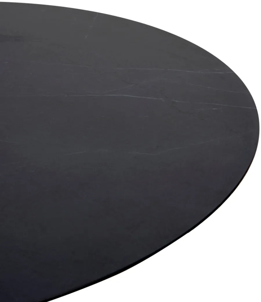 Envy Haveborde|Havebord Slate Ø110 cm - Sort/skiferlook
