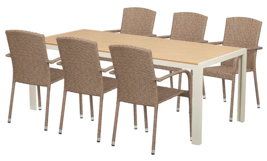 Sunlife® Sæsonafslutning|Haveborde|Havebord Vermont 205 x 90 cm -