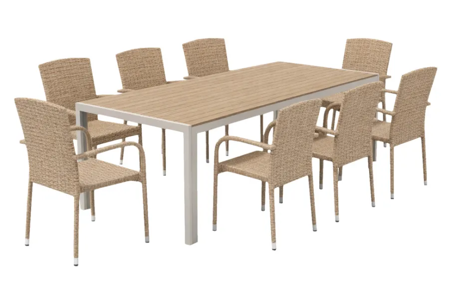 Sunlife® Sæsonafslutning|Haveborde|Havebord Vermont 205 x 90 cm -