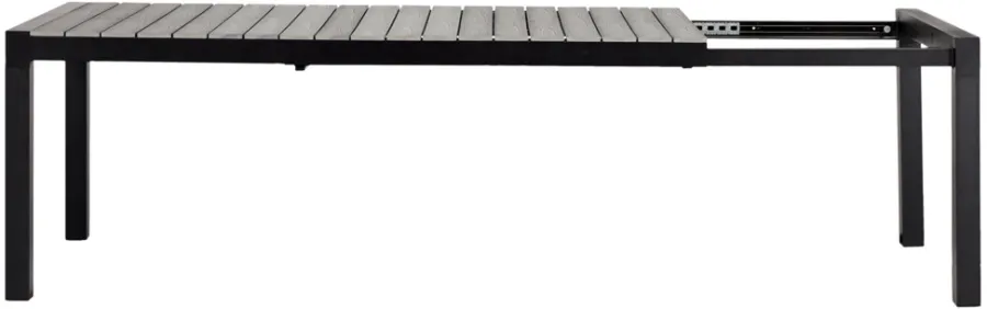 Outfit Haveborde|Havebord 205/275 x 100 cm alu/nonwood - Sort/grey oak