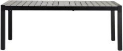 Outfit Haveborde|Havebord 205/275 x 100 cm alu/nonwood - Sort/grey oak