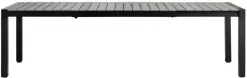 Outfit Haveborde|Havebord 205/275 x 100 cm alu/nonwood - Sort/grey oak