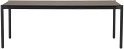Haveborde|Havebord 205 x 104 cm i Grey Stone Look Sort