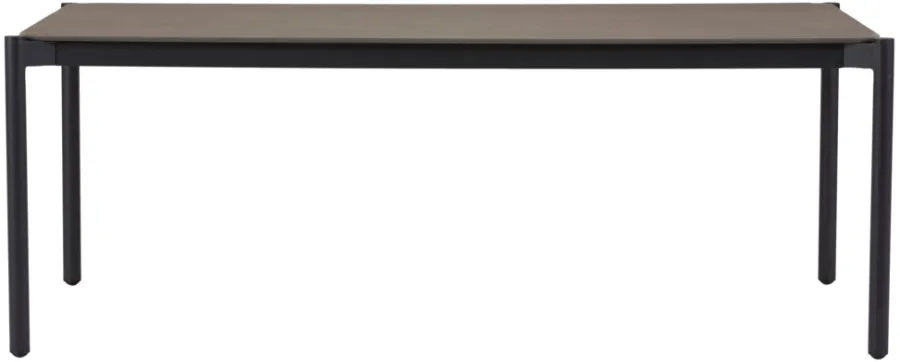 Haveborde|Havebord 205 x 104 cm i Grey Stone Look Sort