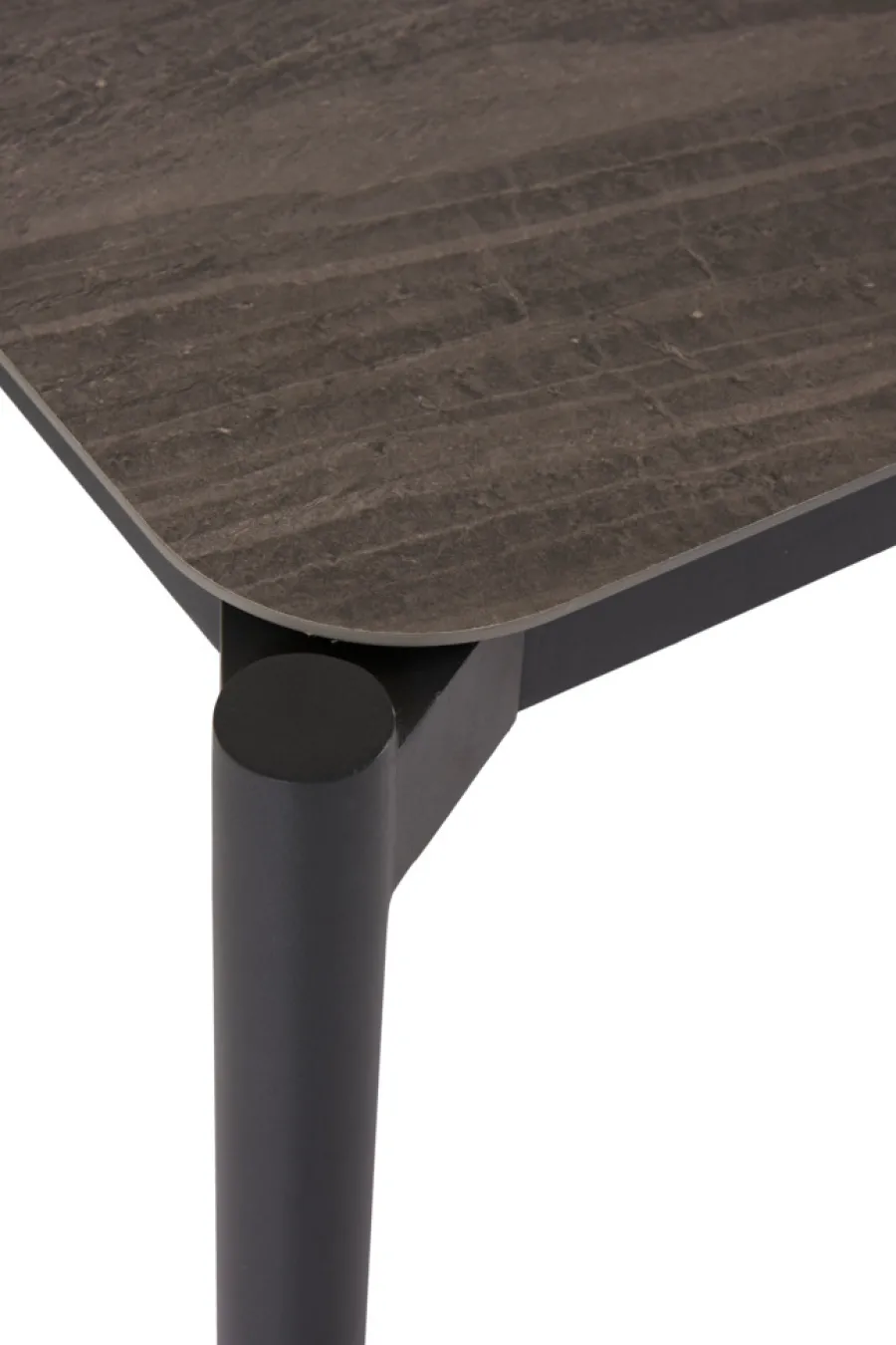 Haveborde|Havebord 205 x 104 cm i Grey Stone Look Sort