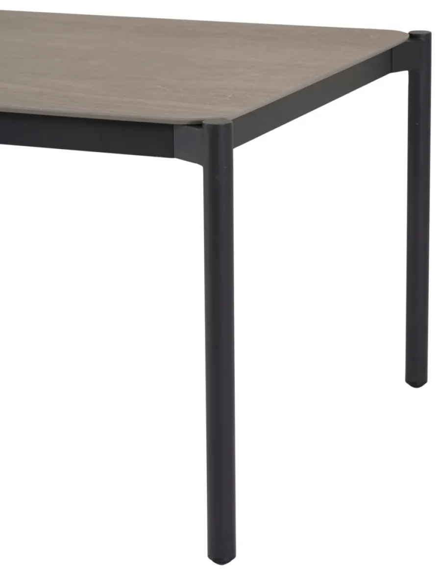 Haveborde|Havebord 205 x 104 cm i Grey Stone Look Sort
