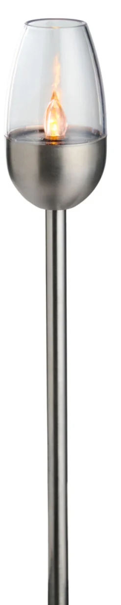 Garden® Sæsonafslutning|Solcellelamper|Havefakler med solceller 38 cm 4-pk. - Metal