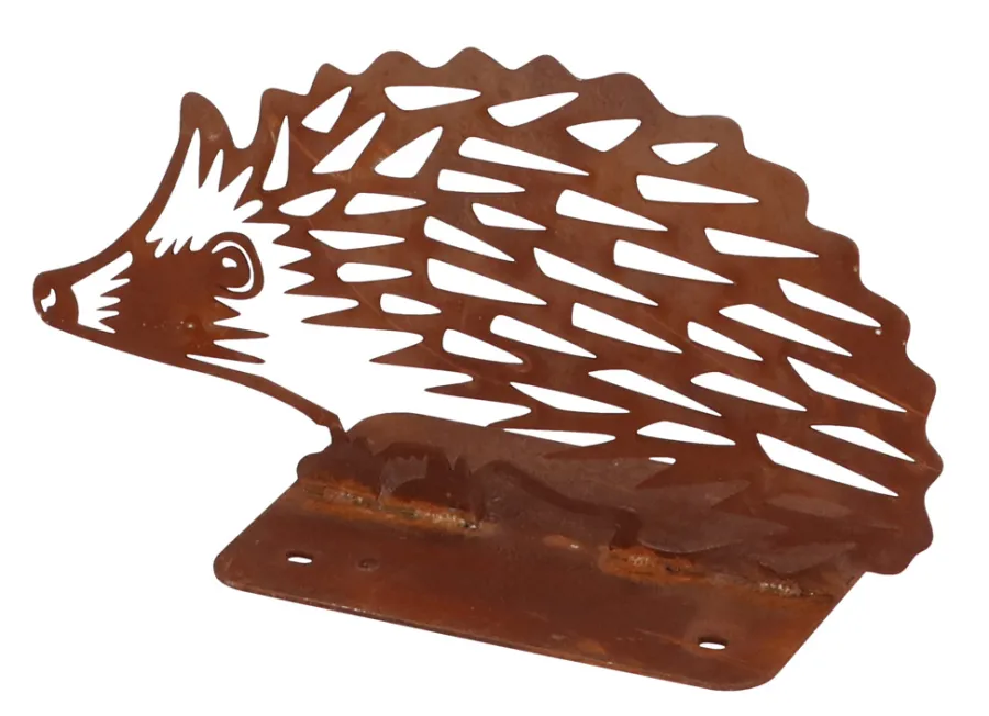 Gardenlife Land Lys & Havedekorationer|Havefigur pindsvin H10,3 cm Rust