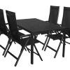 Sunlife® Sæsonafslutning|Havestole|Havestol Kingston 6 positioner sort -