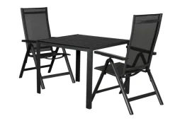 Sunlife® Sæsonafslutning|Havestole|Havestol Kingston 6 positioner sort -