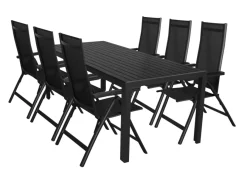 Sunlife® Sæsonafslutning|Havestole|Havestol Kingston 6 positioner sort -