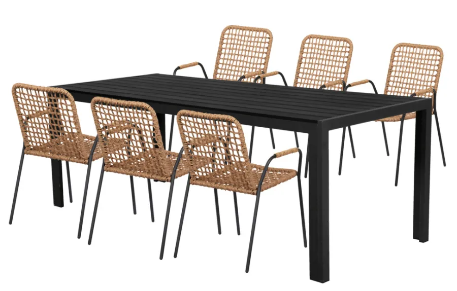 Sunlife® Sæsonafslutning|Havestole|Havestol Madison - Sort/natur