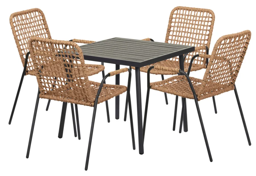 Sunlife® Sæsonafslutning|Havestole|Havestol Madison - Sort/natur