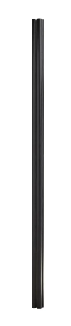 Panelhegn|Hegnsstolpe panelhegn sort aluminium H230 cm