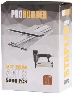 Probuilder Øvrigt Tilbehør|Hæfteklamme 32 mm nr. 90 5000 stk. -
