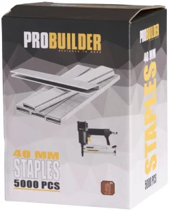 Probuilder Øvrigt Tilbehør|Hæfteklamme 40 mm nr. 90 5000 stk. -