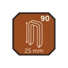 Probuilder Øvrigt Tilbehør|Hæfteklamme 25 mm nr. 90 5000 stk. -