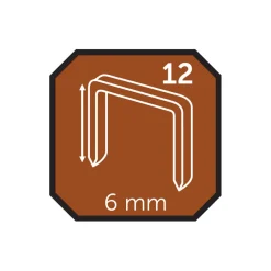 Hæftepistoler|Hæfteklammer 6 mm nr. 12 5000 stk.
