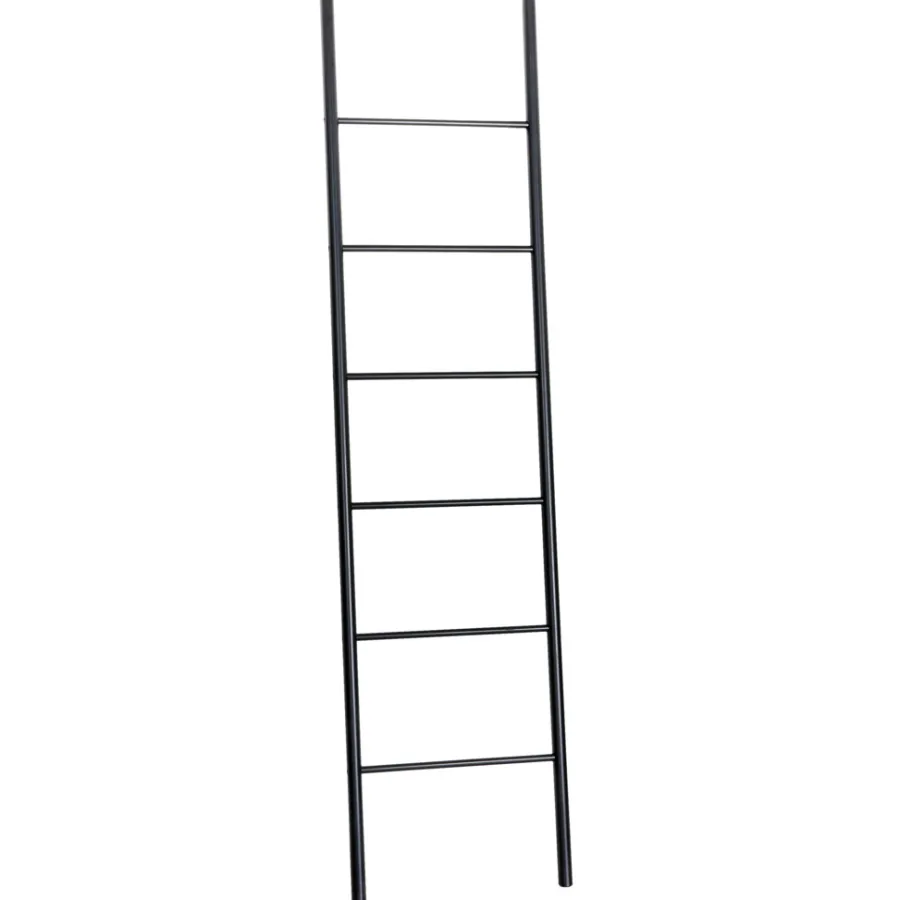 Håndklædeholdere|Håndklædestige bambus 180 x 45 cm Sort
