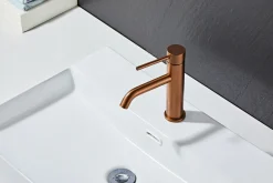 Håndvaskarmatur|Håndvaskarmatur Slim vinkel kobberfinish