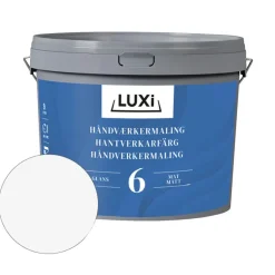 LUXI® Vægmaling|Håndværkermaling 6 10,8 liter - Hvid