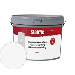 Stabile® Vægmaling|Håndværkermaling 6 9 liter - Hvid