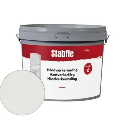 Stabile® Vægmaling|Håndværkermaling 6 modehvid 9 liter - Modehvid (NCS-kode s1002-y20r)