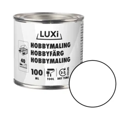 LUXI® Hobbymaling|Hobbymaling 100 ml - Hvid