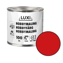 LUXI® Hobbymaling|Hobbymaling 100 ml - Rød